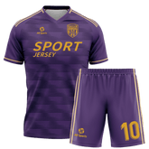 All Sports,昇華 サッカー ユニフォーム,上下セット,紫,オリジナル ユニフォーム